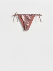 Dół od bikini z zawieszkami - złoty. Żółte bikini damskie Reserved, l, bez wzorów. Za 69.99 zł.