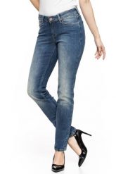 SPODNIE DAMSKIE LEE EMLYN AQUA TINT L370DNCB. Niebieskie spodnie materiałowe damskie Lee, l, bez wzorów. W wyprzedaży za 79.99 zł.