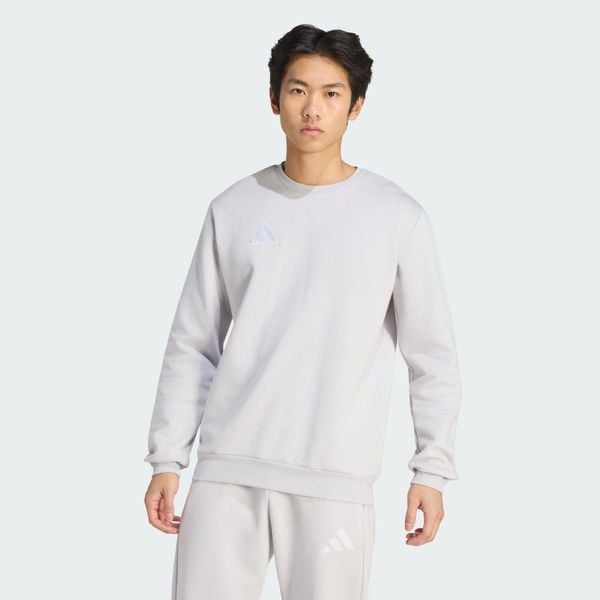 Bluza Entrada26. Białe bluzy męskie Adidas, l, bez wzorów, z bawełny, bez kaptura, do piłki nożnej. Za 134.99 zł.