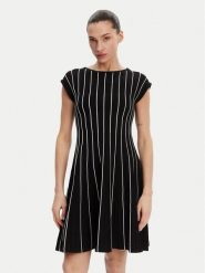 DKNY Sukienka codzienna DD4J8E21 Czarny Regular Fit. Czarne sukienki damskie DKNY, na co dzień, xs, bez wzorów, z syntetyku, bez kołnierzyka, bez ramiączek, proste. Za 369.99 zł.