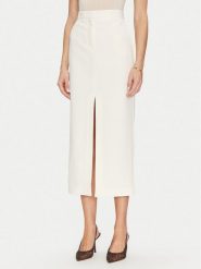 Simona Corsellini Spódnica ołówkowa P25CPGO01501 Beżowy Slim Fit. Brązowe spódnice damskie SIMONA CORSELLINI, bez wzorów, z syntetyku, ołówkowe. Za 469.99 zł.