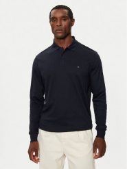 Tommy Hilfiger Polo MW0MW37317 Granatowy Regular Fit. Niebieskie koszulki polo męskie Tommy Hilfiger, l, bez wzorów, z bawełny, bez ramiączek. Za 409.99 zł.