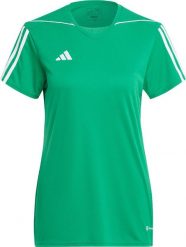 Koszulka damska adidas Tiro 23 League Jersey zielona IC7481 XS. Zielone t-shirty damskie Adidas, xs, bez wzorów, z jersey, bez kołnierzyka. Za 112.59 zł.