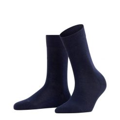 Skarpetki damskie Falke Sensitive London. Czarne skarpety damskie Falke, bez wzorów, z bawełny. Za 119.50 zł.