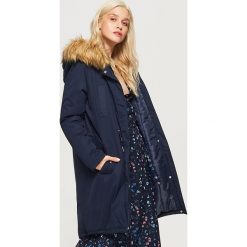 Parka z ociepleniem - Granatowy. Niebieskie parki damskie Cropp. Za 249.99 zł.
