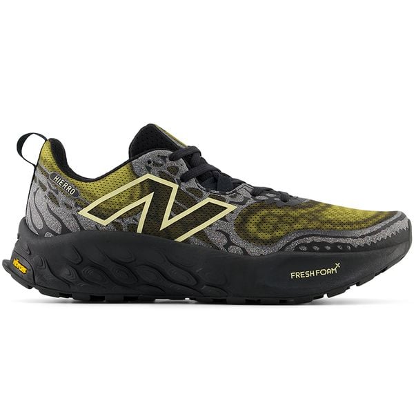 Buty męskie New Balance Fresh Foam X Hierro v8 MTHIERY8 – multikolor. Brązowe buty sportowe męskie New Balance, z materiału, bez zapięcia, do biegania. Za 399.99 zł.
