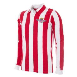 Koszulka piłkarska retro dla dorosłych Atlético Madrid 1939-40 - Czerwona-Biała. Czerwone koszulki sportowe męskie COPA FOOTBALL, bez wzorów, bez kołnierzyka, bez ramiączek, do piłki nożnej. Za 340.84 zł.