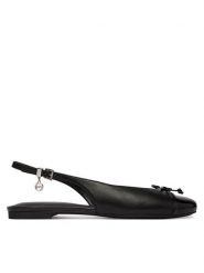 MICHAEL Michael Kors Baleriny Piper Sling 40S6PIFP2L Czarny. Czarne baleriny damskie MICHAEL Michael Kors, bez wzorów, ze skóry, bez obcasa. Za 569.99 zł.