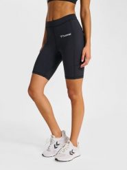 Szorty damskie Hummel. Czarne szorty sportowe damskie Hummel, na lato, xs, bez wzorów, z materiału, klasyczne, z standardowym stanem, na fitness i siłownię. Za 126.00 zł.