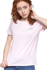 WRANGLER T SHIRT DAMSKI REGULAR TEE CRADLE PINK W7N4GHXBJ 112131976. Różowe t-shirty damskie Wrangler, s, bez wzorów, bez kołnierzyka. Za 69.99 zł.