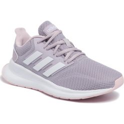 Buty adidas - Runfalcon EE8166 Mauve/Ftwwht/Clpink. Fioletowe obuwie sportowe damskie Adidas, bez wzorów, z materiału, do biegania. Za 199.00 zł.