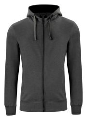 Clique Classic Hoody Full Zip – bluza z kapturem na suwak, anthracite melange. Szare bluzy męskie CLIQUE, xl, bez wzorów, z bawełny, z kapturem. Za 233.08 zł.