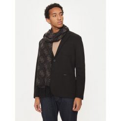 Szal Guess. Czarne szaliki męskie Guess, z aplikacjami. Za 229.99 zł.