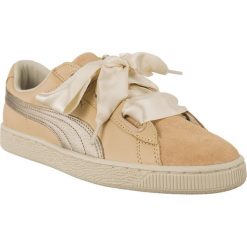 Puma brązowe Basket Heart Up Wns 501. Brązowe trampki i tenisówki dziewczęce Puma, bez wzorów, z satyny, bez zapięcia. W wyprzedaży za 389.00 zł.