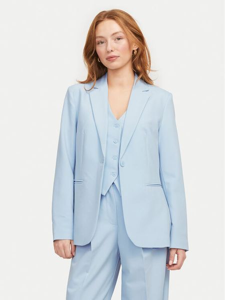 JJXX Marynarka Ellis 12259275 Błękitny Regular Fit. Niebieskie żakiety damskie JJXX, xs, bez wzorów, z syntetyku. Za 99.99 zł.