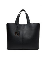 Elisabetta Franchi Torebka BS-57A-52E2 Czarny. Czarne torebki do ręki damskie Elisabetta Franchi, bez wzorów, ze skóry, bez dodatków. Za 1,159.00 zł.