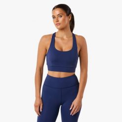 Biustonosz treningowy damski Swedemount Move Strap Bra oddychający. Niebieskie obuwie sportowe damskie SWEDEMOUNT, bez wzorów, z tkaniny, na fitness i siłownię. W wyprzedaży za 147.00 zł.