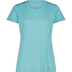 Koszulka damska z dżerseju CMP Loose-fit. Niebieskie koszulki sportowe damskie CMP, bez wzorów, z dżerseju, bez kołnierzyka, bez ramiączek, trekkingowe. Za 131.00 zł.