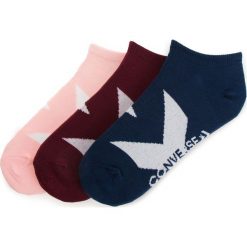 Zestaw 3 par niskich skarpet damskich CONVERSE - E734D-3001 r.37/42 Bordowy Granatowy Różowy. Skarpety damskie Converse. Za 39.00 zł.