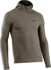 Bluza rowerowa męska Northwave Route Knit Hoodie. Zielone bluzy męskie Northwave, m, bez wzorów, z materiału, bez kaptura, rowerowe. Za 528.10 zł.