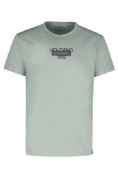 Bawełniana koszulka, Comfort Fit, T-CALVI. T-shirty męskie Volcano, l, bez wzorów, z bawełny, klasyczne, bez kołnierzyka. Za 69.99 zł.