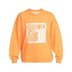 Bluza turystyczna damska Roxy Take Your Place. Brązowe bluzy sportowe damskie Roxy, bez wzorów, z bawełny, bez kaptura, snowboardowy. Za 161.70 zł.