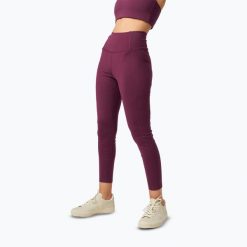 Legginsy Girlfriend Collective Pocket. Czerwone legginsy damskie GIRLFRIEND COLLECTIVE, bez wzorów, na fitness i siłownię. Za 417.50 zł.