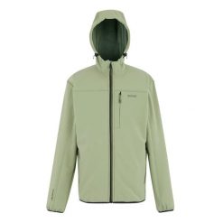 Kurtka Męska Ossek Soft Shell. Zielone kurtki męskie Regatta, m, bez wzorów, sportowe, bez kaptura. Za 111.99 zł.