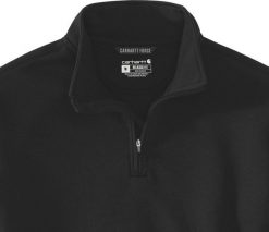 Carhartt Bluza Carhartt Quarter Zip Mid Mock Neck Black. Czarne bluzy męskie Carhartt, m, bez wzorów, bez kaptura. Za 241.31 zł.