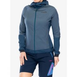 Kurtka ocieplana damska Inov-8 Performance Hybrid Jacket. Niebieskie kurtki damskie Inov-8, bez wzorów, bez kaptura. Za 461.99 zł.