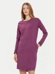 Tatuum Sukienka codzienna Semiraka T2304.196B Fioletowy Loose Fit. Fioletowe sukienki damskie Tatuum, na co dzień, xxl, bez wzorów, z wiskozy, bez kołnierzyka, bez ramiączek, proste. Za 159.99 zł.