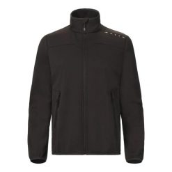 Damska kurtka wodoodporna Musto Evolution Softshell. Czarne kurtki sportowe damskie Musto, bez wzorów, z softshellu, bez kaptura. Za 636.50 zł.