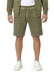 Męskie szorty bermudzkie Old Wash. Niebieskie krótkie spodenki sportowe męskie LEONE 1947 APPAREL, m, bez wzorów, z bawełny, na fitness i siłownię. Za 265.23 zł.