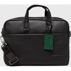Calvin Klein - Torba. Czarne torby na laptopa męskie Calvin Klein, w paski, z materiału. Za 629.90 zł.