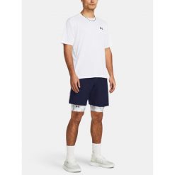 Spodenki Męskie Treningowe Under Armour Lekkie Szybkoschnące 3xl. Niebieskie krótkie spodenki sportowe męskie Under Armour, m, bez wzorów, na fitness i siłownię. Za 139.99 zł.