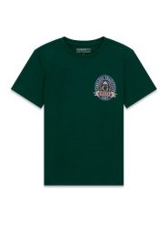 Guess T-Shirt L6YI07 K3715 Zielony ciemny Regular Fit. Zielone t-shirty dla chłopców Guess, z aplikacjami, z bawełny, bez ramiączek. Za 84.99 zł.