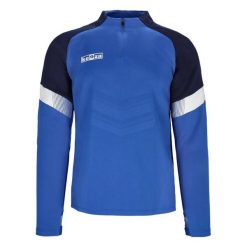 Bluza treningowa Keeza Albion. Niebieskie bluzy męskie KEEZA, bez wzorów, z elastanu, bez kaptura, do biegania. Za 94.00 zł.