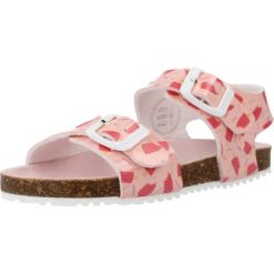 Sandały GARVALIN 232436G Rose. Czerwone sandały damskie Garvalin, bez wzorów, z syntetyku, bez obcasa, bez zapięcia. Za 103.99 zł.