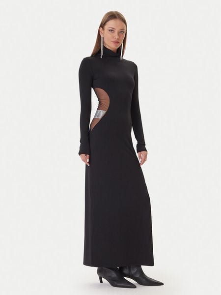 Patrizia Pepe Sukienka wieczorowa 2A2968 J338 Czarny Regular Fit. Czarne sukienki damskie Patrizia Pepe, bez wzorów, z syntetyku, wizytowe, bez kołnierzyka, bez ramiączek. Za 1,469.00 zł.