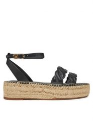 Tommy Hilfiger Espadryle FW0FW08496 Czarny. Czarne sandały damskie Tommy Hilfiger, bez wzorów, ze skóry, bez obcasa, bez zapięcia. Za 569.99 zł.