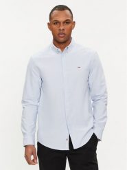 Tommy Jeans Koszula Entry DM0DM19134 Błękitny Regular Fit. Niebieskie koszule męskie Tommy Jeans, m, bez wzorów, z bawełny, bez kołnierzyka, bez ramiączek. Za 199.99 zł.