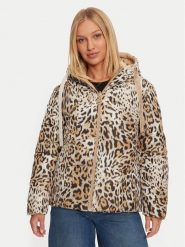 Guess Kurtka puchowa Emelie W4BL38 WGK12 Beżowy Regular Fit. Brązowe kurtki damskie Guess, m, z aplikacjami, z puchu, bez kaptura. Za 569.99 zł.