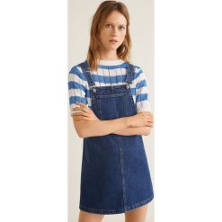 Mango - Sukienka Gala. Zielone sukienki damskie Mango, l, bez wzorów, z bawełny, casualowe, bez kołnierzyka, bez ramiączek. W wyprzedaży za 69.90 zł.