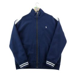 Kurtka męska Pony haftowany na biało. Niebieskie kurtki sportowe męskie Ralph Lauren, l, bez wzorów. Za 335.16 zł.