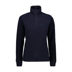 Damski polar CMP. Czarne bluzy sportowe damskie CMP, bez wzorów, z polaru, bez kaptura, narciarskie. Za 213.50 zł.