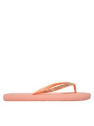 Guess Japonki E5GZ05BB00F Pomarańczowy. Brązowe klapki damskie Guess, z aplikacjami, z tworzywa sztucznego, bez obcasa. Za 109.99 zł.