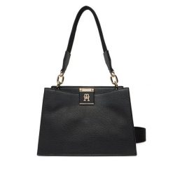 Torebka Tommy Hilfiger. Czarne torebki do ręki damskie Tommy Hilfiger, bez wzorów, klasyczne, bez dodatków. Za 529.99 zł.