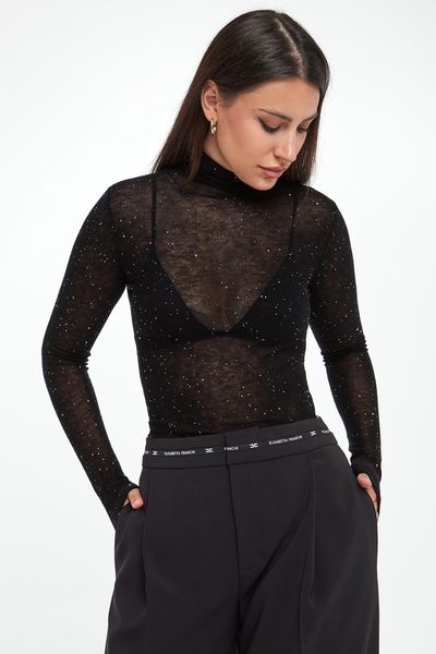 Golf damski wełniany Moss PINKO. Zielone swetry damskie Pinko, l, bez wzorów, z wełny, bez kołnierzyka, bez ramiączek, bez kaptura. Za 879.00 zł.