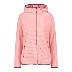 Damska kurtka z kapturem CMP. Czerwone kurtki sportowe damskie CMP, bez wzorów, z kapturem, trekkingowe. Za 323.50 zł.