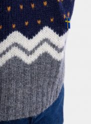 Sweter męski Fjallraven Ovik Knit Sweater. Czarne swetry przez głowę męskie Fjällräven, na zimę, m, bez wzorów, z dzianiny, bez kołnierzyka. Za 801.89 zł.